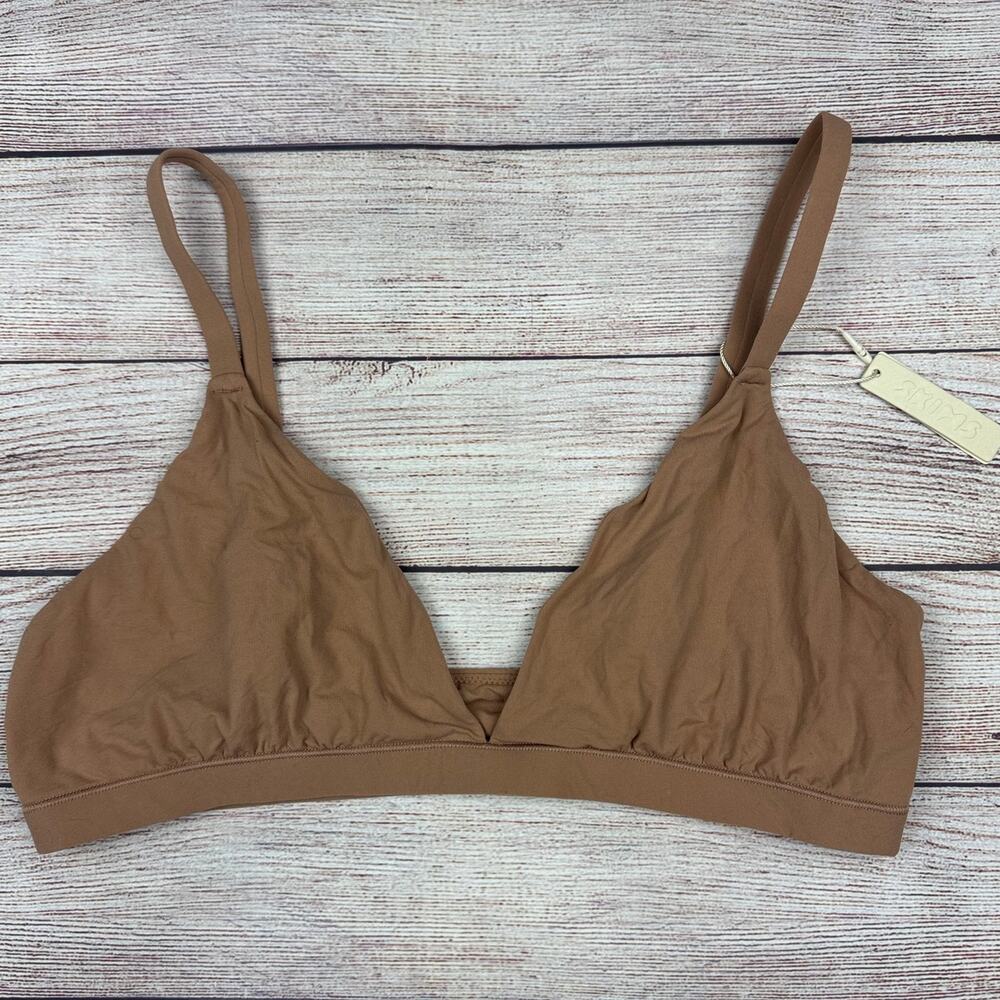 NWT Skims Fits Everybody Triangle Bralette in Sienna